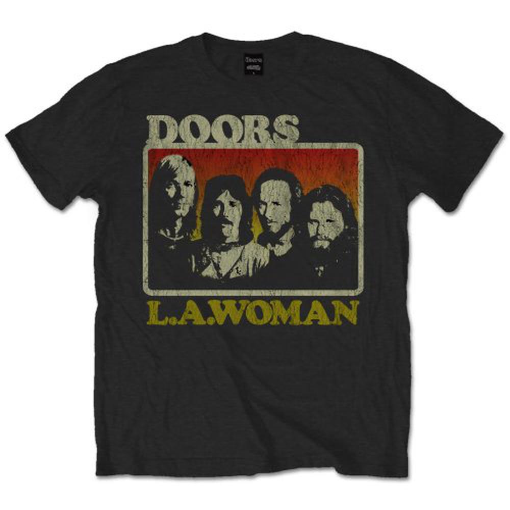 The Doors - LA Woman Heren Tshirt - Zwart